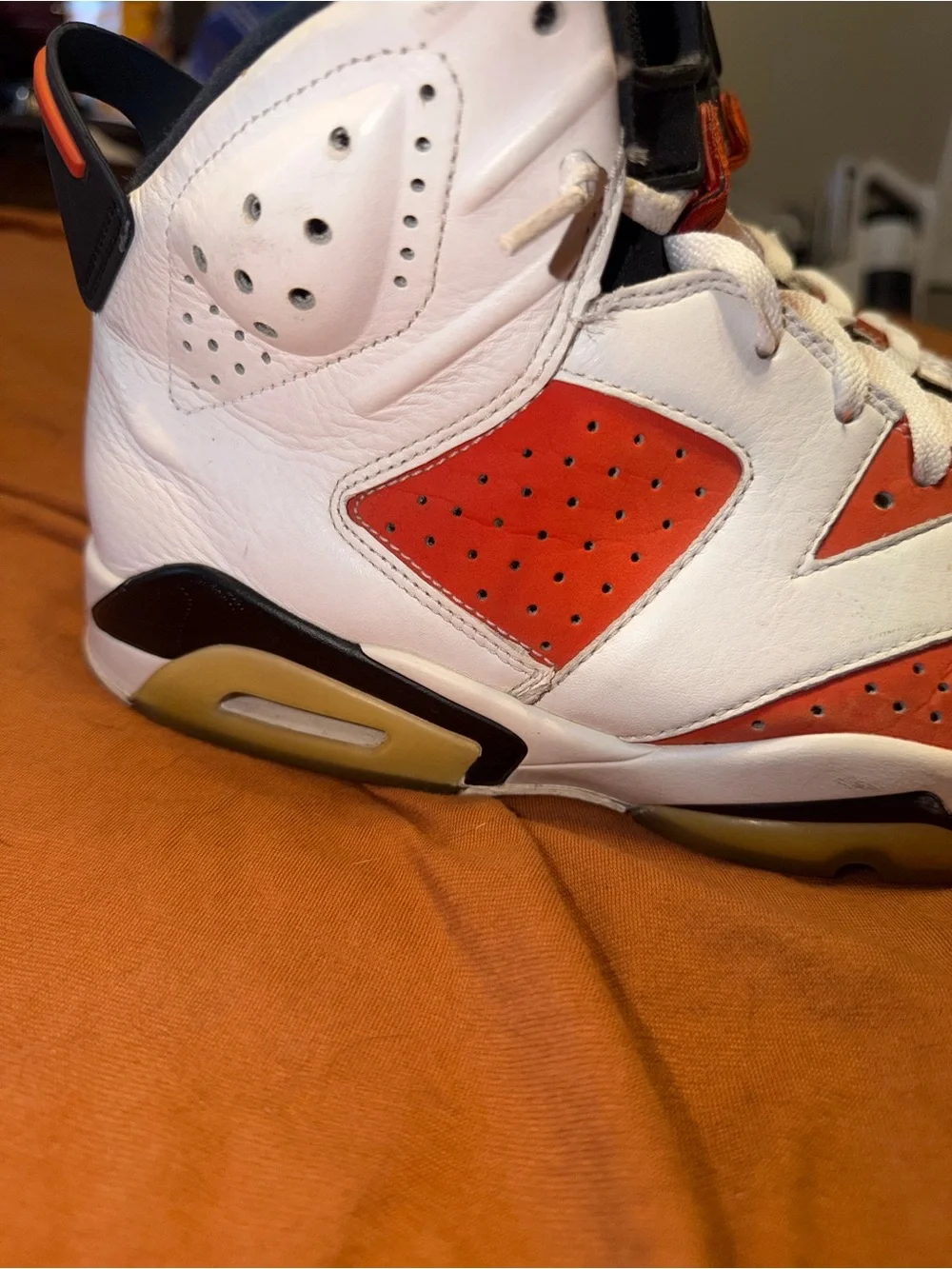 SALE!! Jordan 6 (“Gatorade”) Classic Sneakers in Orange, White & Black